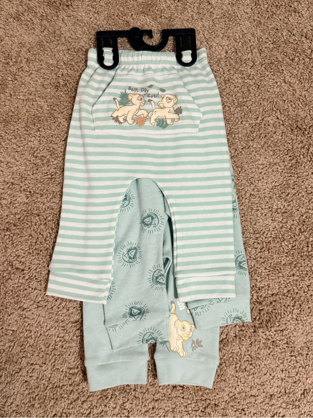 Disney Mint Green Lion King Two-Pack Kids Leggings